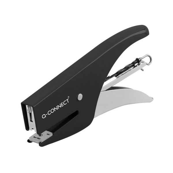 Cucitrice a pinza in metallo Q-Connect max 15 fogli - nero KF14381