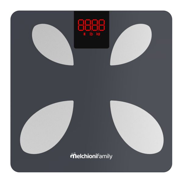 Bilancia pesa persone Smart digitale 0-180 Kg Melchioni Family Piuma con display LCD colorato - 118230012