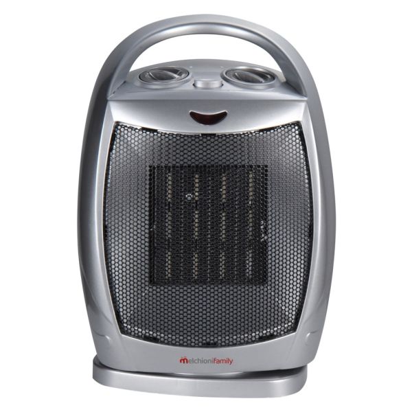 Termoventilatore ceramico silver con termostato integrato Melchioni Family Calido 1.500 W - 158640045