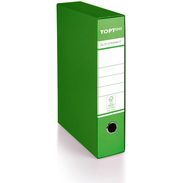 Registratore commerciale con custodia TOPToo by Q-Connect dorso 5 cm - 28,5x32 cm - verde - 0201042/QM.VC