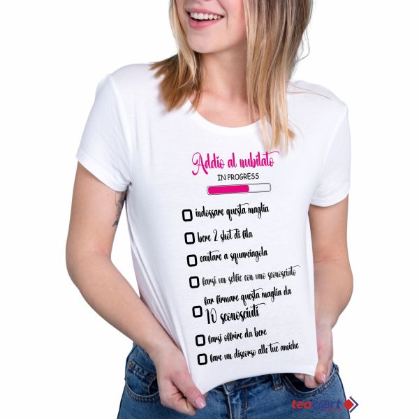 T-shirt addio al nubilato "Checklist"