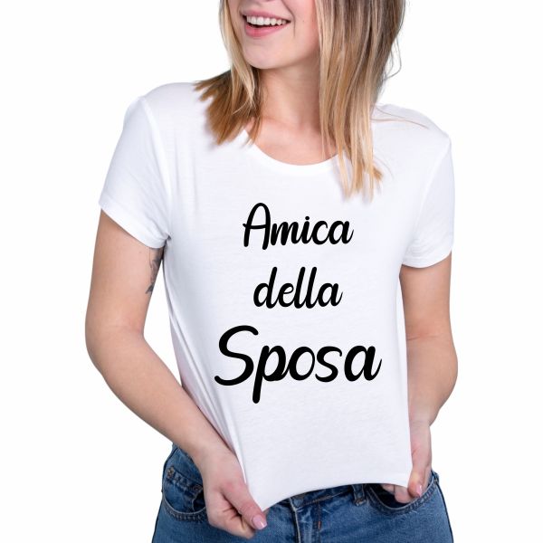 T-shirt addio al nubilato "Amica della sposa"