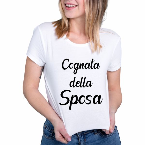 T-shirt addio al nubilato "Cognata della sposa"