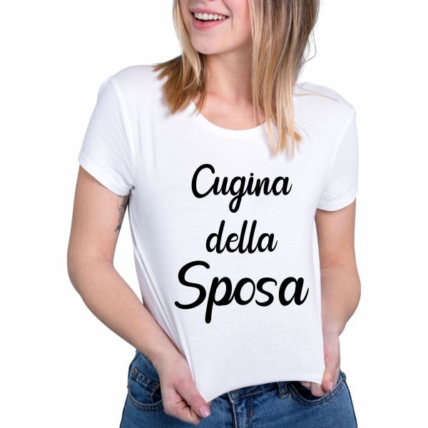 T-shirt addio al nubilato "Cugina della sposa"