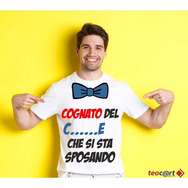 T-shirt addio al celibato "cognato dello sposo"