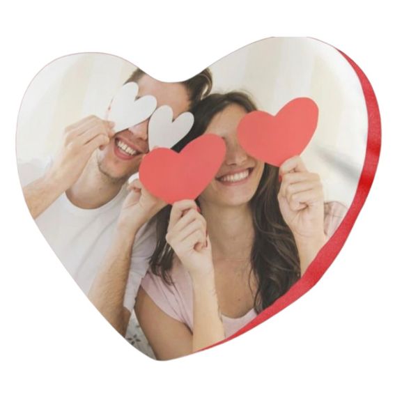 Cuscino San Valentino a forma di cuore 40x40 con personalizzazione