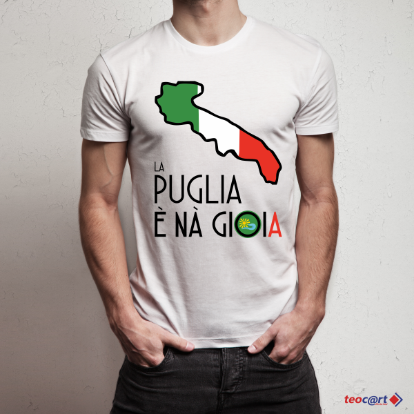 T-shirt "La Puglia è nà gioia"