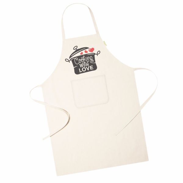 Grembiule in contone "cooking with love"