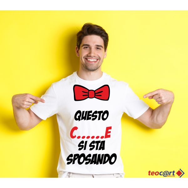 T-shirt addio al celibato "sposo"