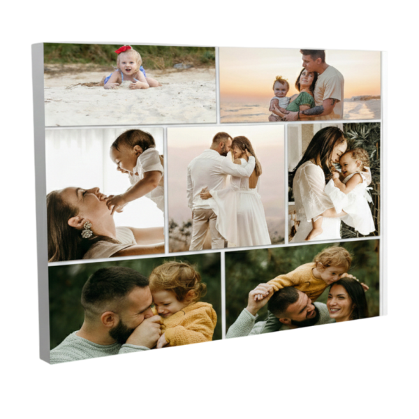 Collage fotografico su tela San Valentino